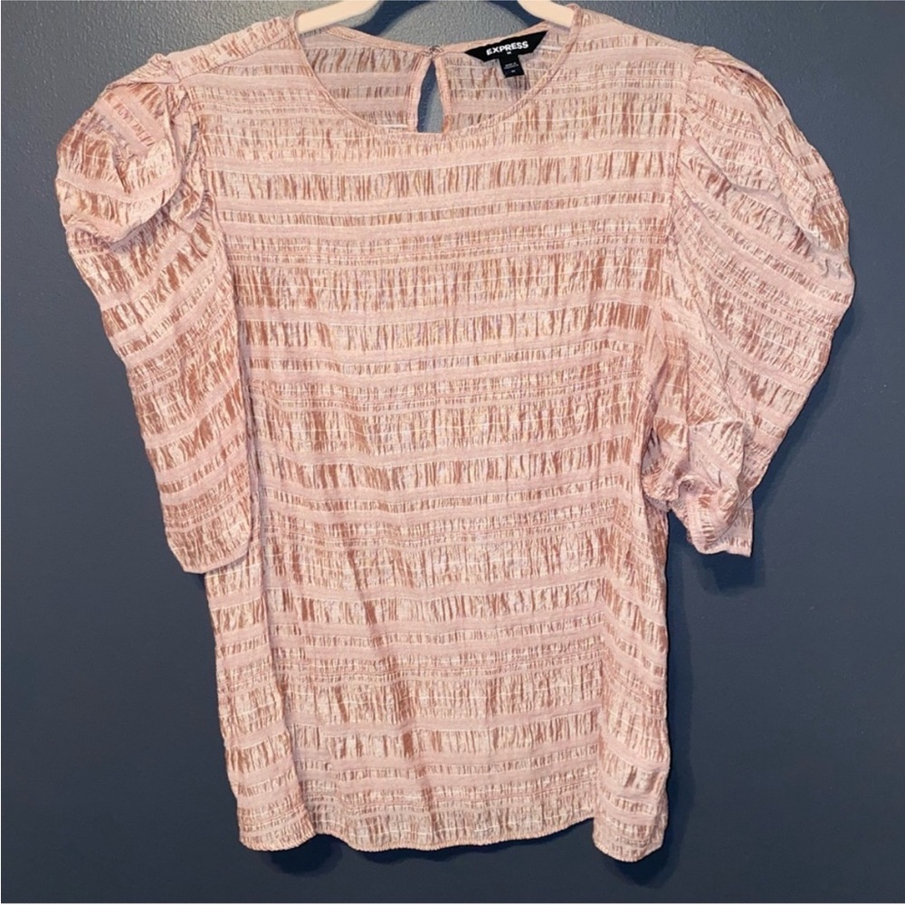 Express Blush Textured Women's Blouse